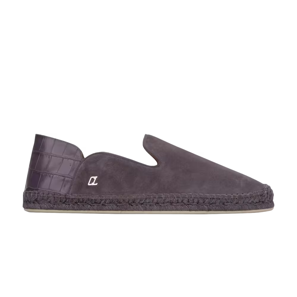 Christian Louboutin Logo-Plaque Detail Espadrilles Smoky