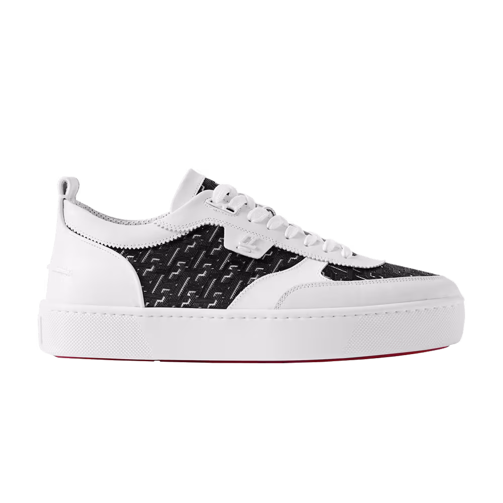 Christian Louboutin Happyrui Flat White Black