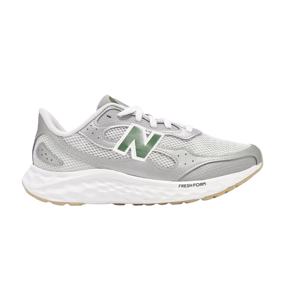 New Balance Fresh Foam Arishi V4 Tiralux 4E Extra Wide Raincloud Silver Metallic Dark Alpine Green