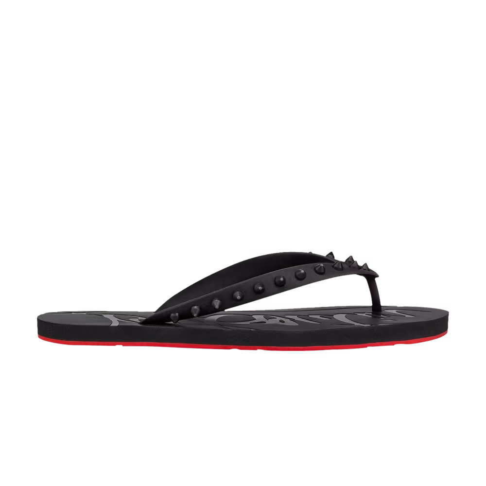 Christian Louboutin Loubi Flip Black Red
