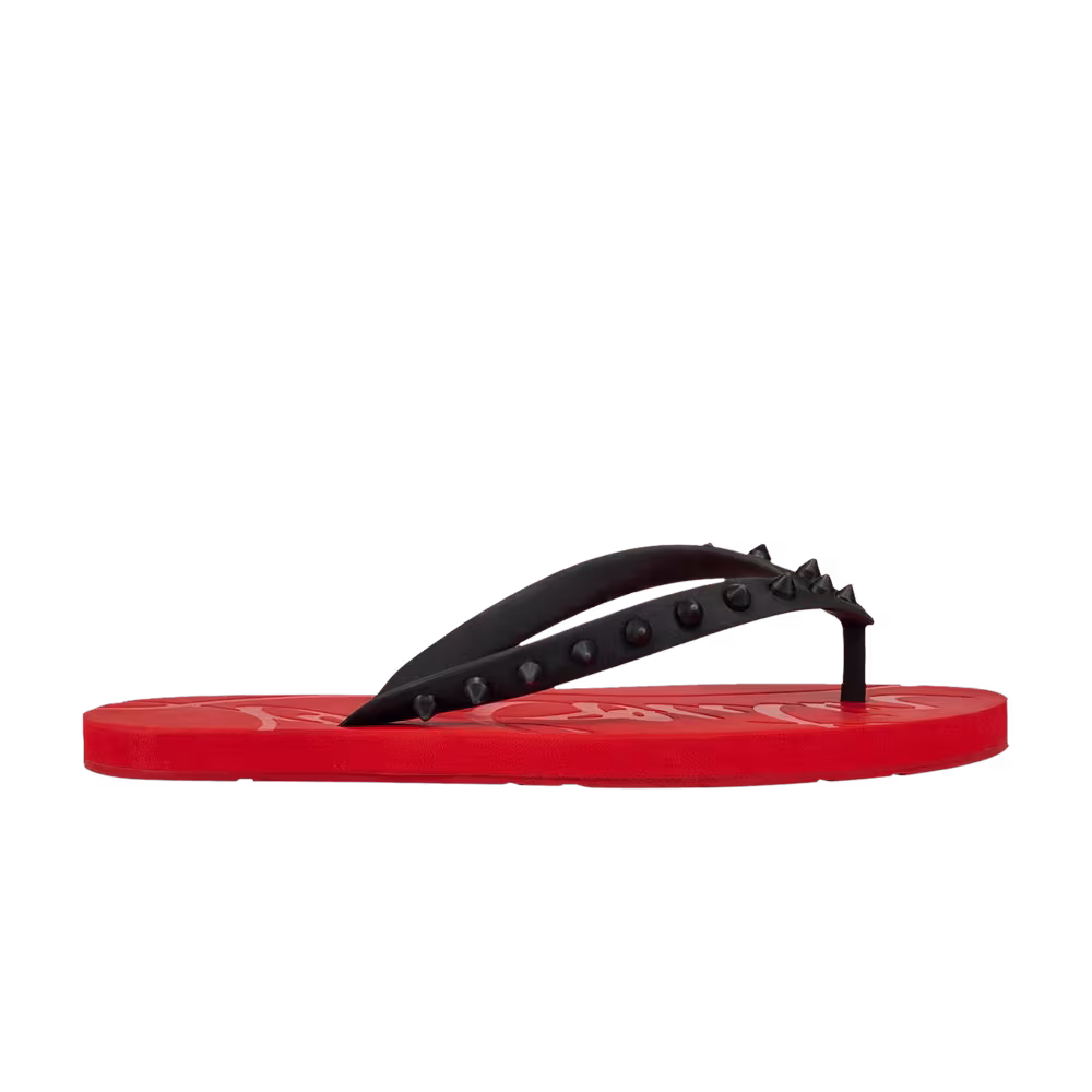 Christian Louboutin Women's Loubi Flip Red Black