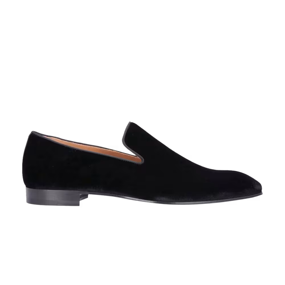 Christian Louboutin Dandelion Flat Black Velvet