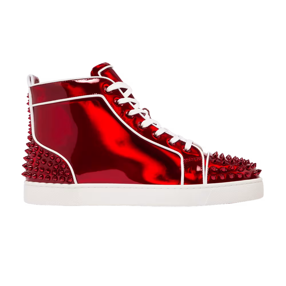 Christian Louboutin Lou Spikes 2 High Red