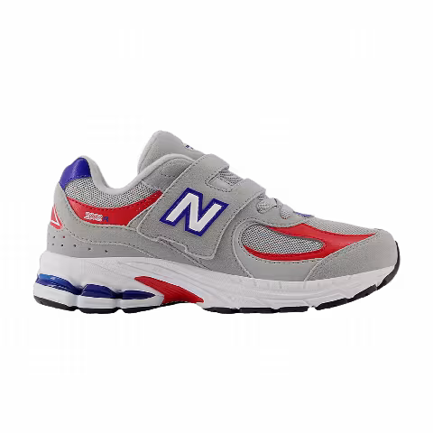 New Balance 2002R Hook & Loop Little Kid Wide 'Raincloud True Red'