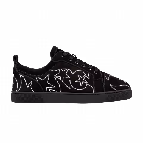 Christian Louboutin Louisiago Junior 'Black Strass'