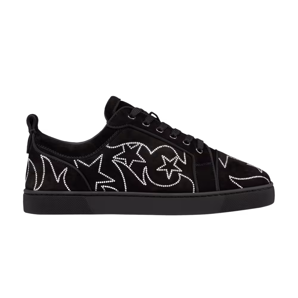 Christian Louboutin Louisiago Junior Black Strass