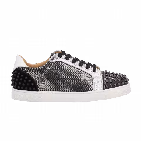 Christian Louboutin Seavaste 2 Orlato Flat 'Silver Black'
