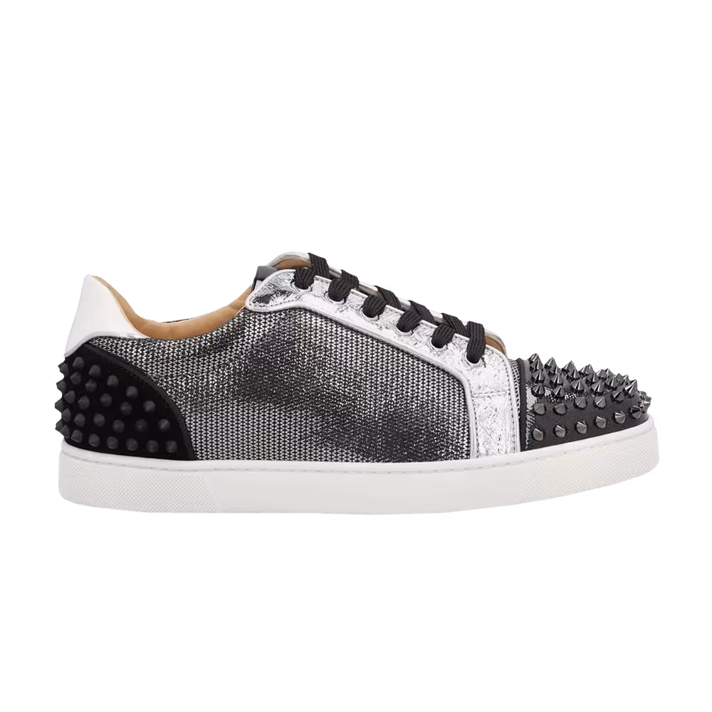 Christian Louboutin Seavaste 2 Orlato Flat Silver Black