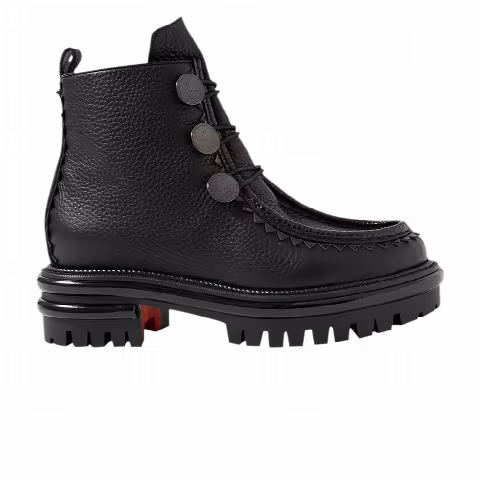 Christian Louboutin Wmns Pole Sweed Flat 'Black'