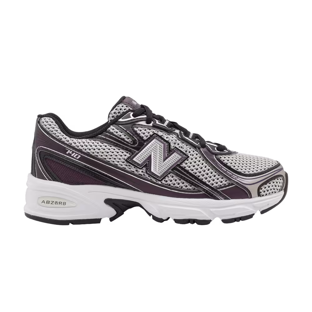 New Balance 740 Big Kid Black Silver Purple