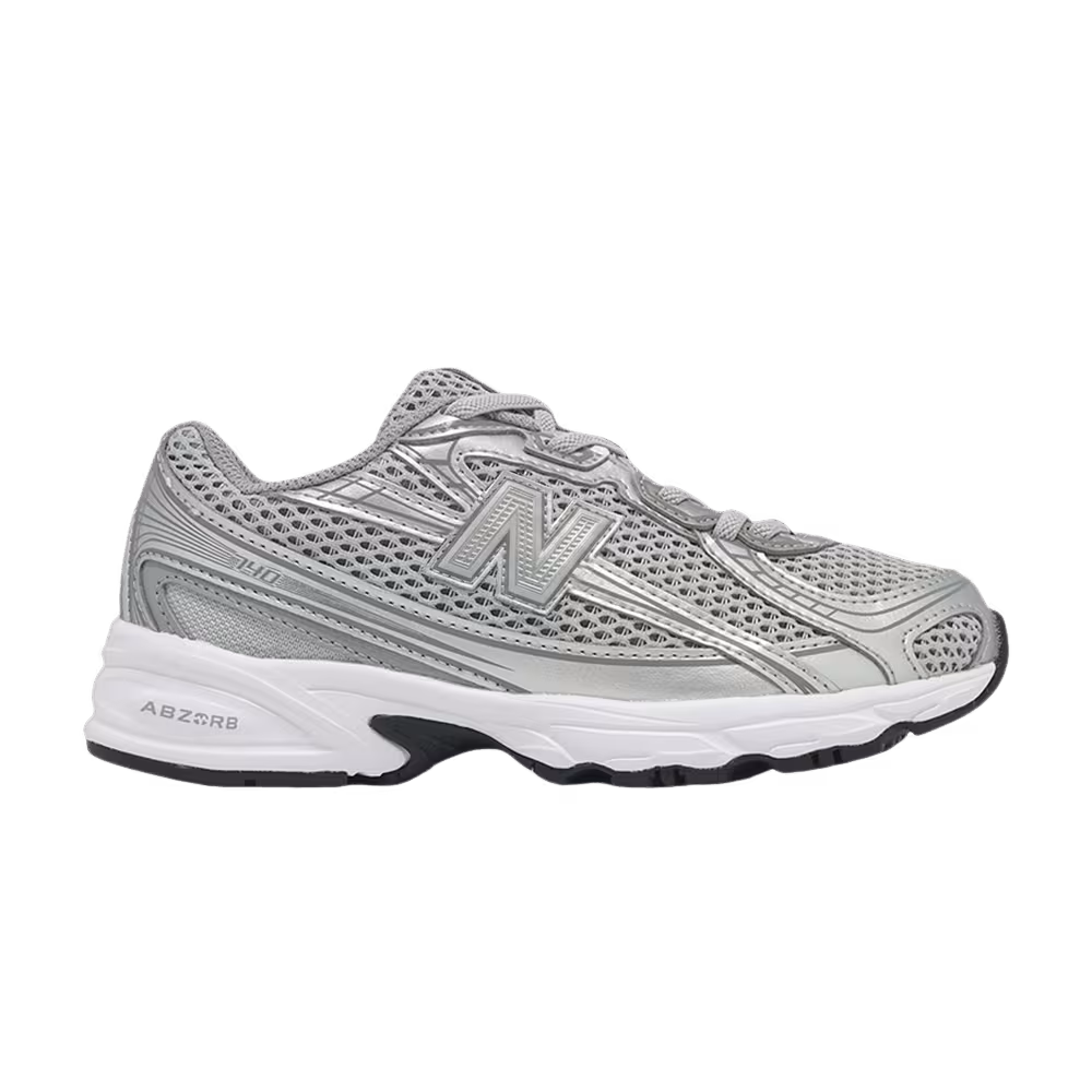 New Balance 740 Little Kid Wide Grey Silver