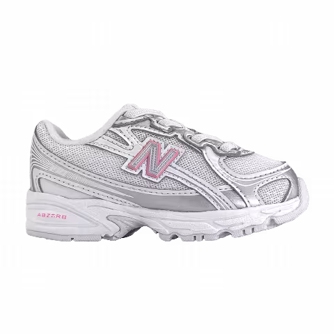 New Balance 740 Bungee Lace Toddler 'Silver Metallic Signal Pink'