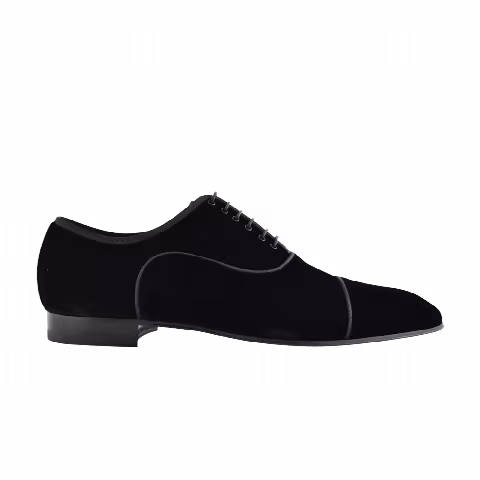 Christian Louboutin Greggo Orlato Flat Velvet 'Black'