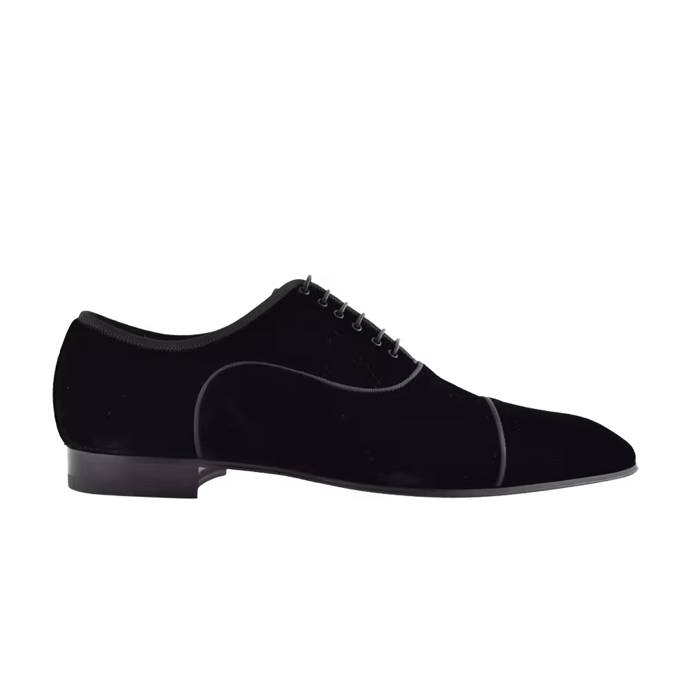 Christian Louboutin Greggo Orlato Flat Velvet Black