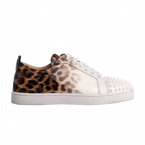 Christian Louboutin Louis Junior Spikes Flat 'Leopard'