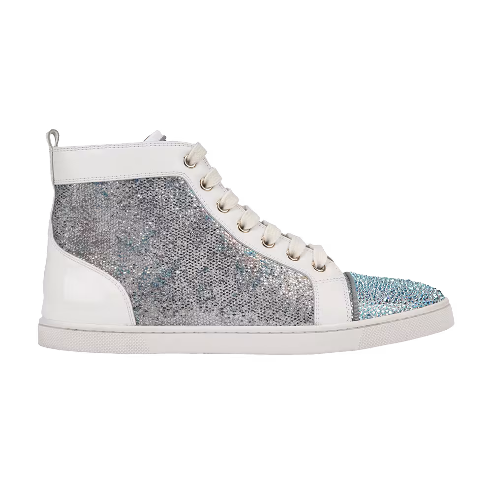 Christian Louboutin Women's Bip Bip Strass Flat High Version Multi Glitter