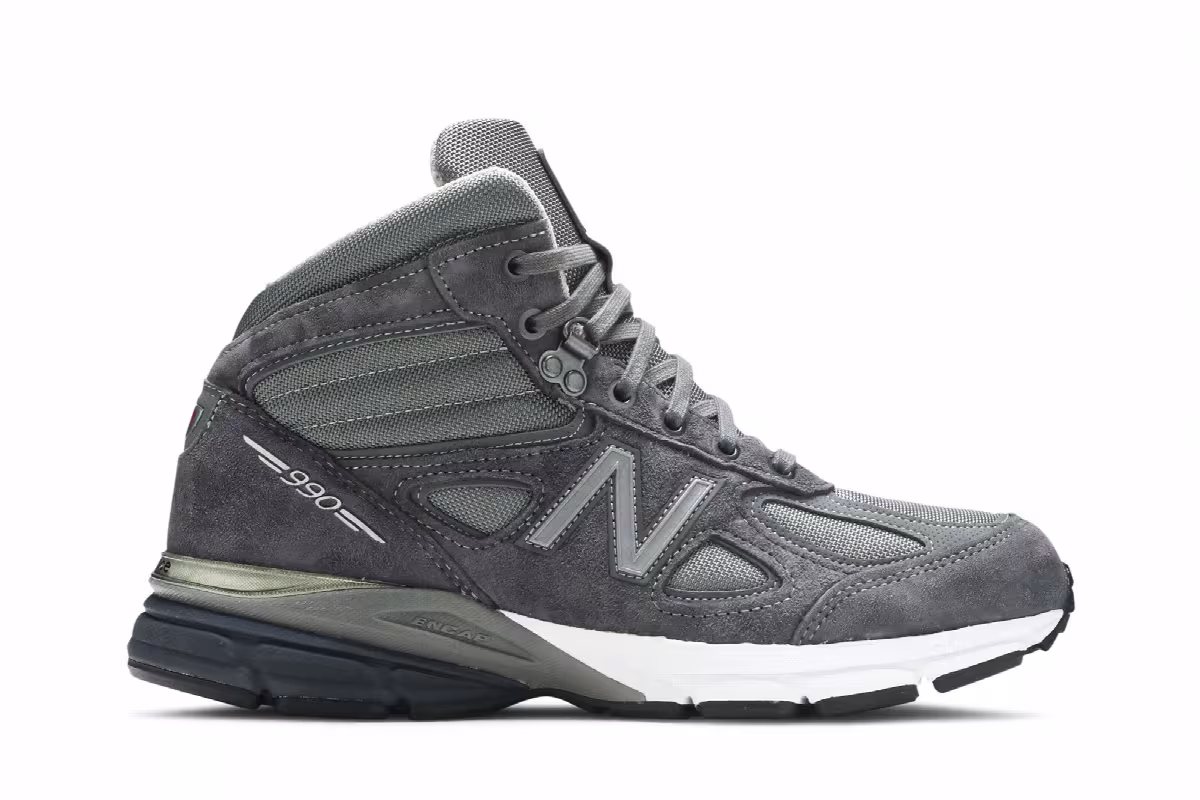 New Balance 990v4 Mid Made in USA Grey, view 2