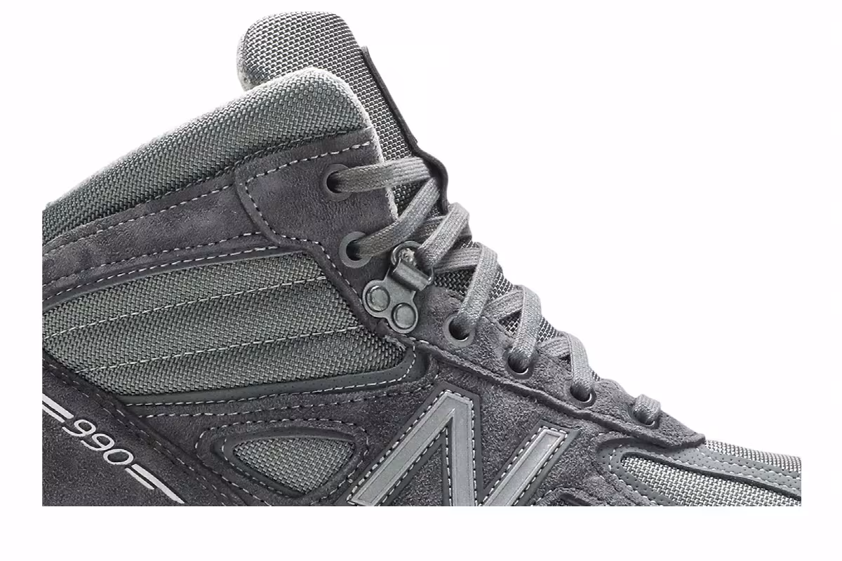 New Balance 990v4 Mid Made in USA Grey, view 3
