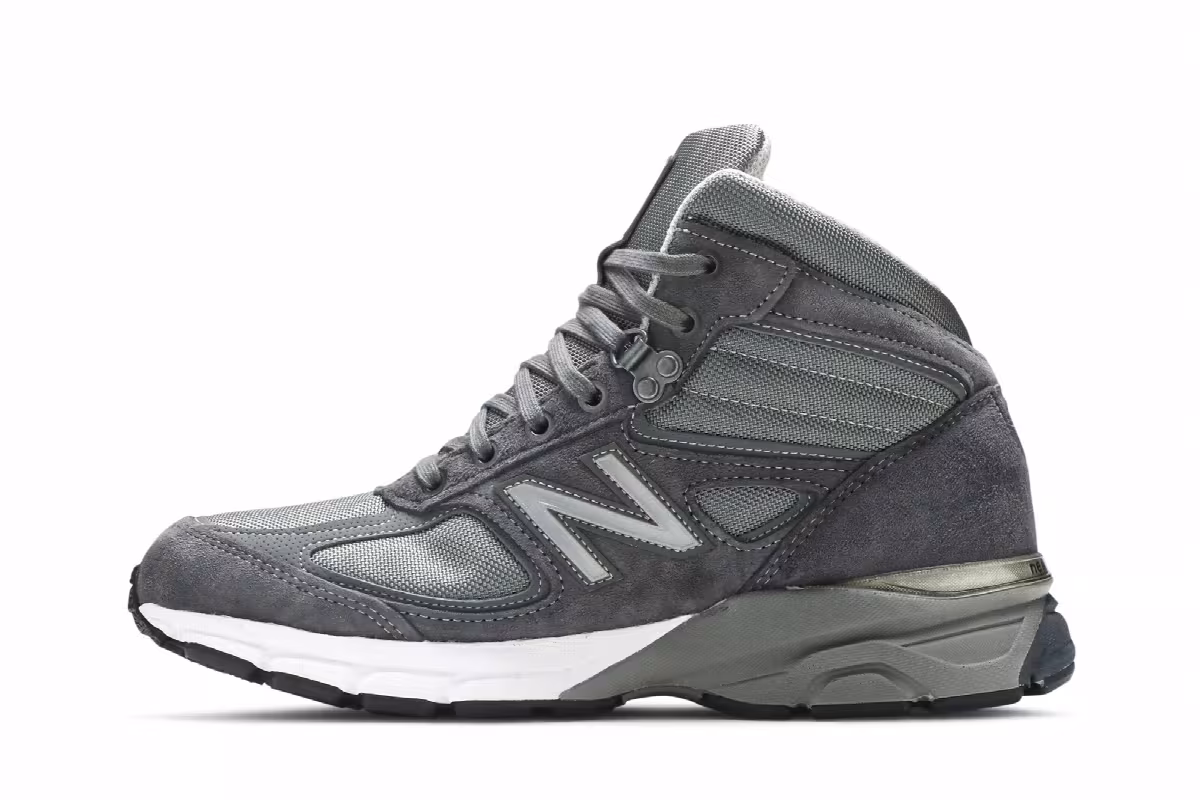 New Balance 990v4 Mid Made in USA Grey, view 4