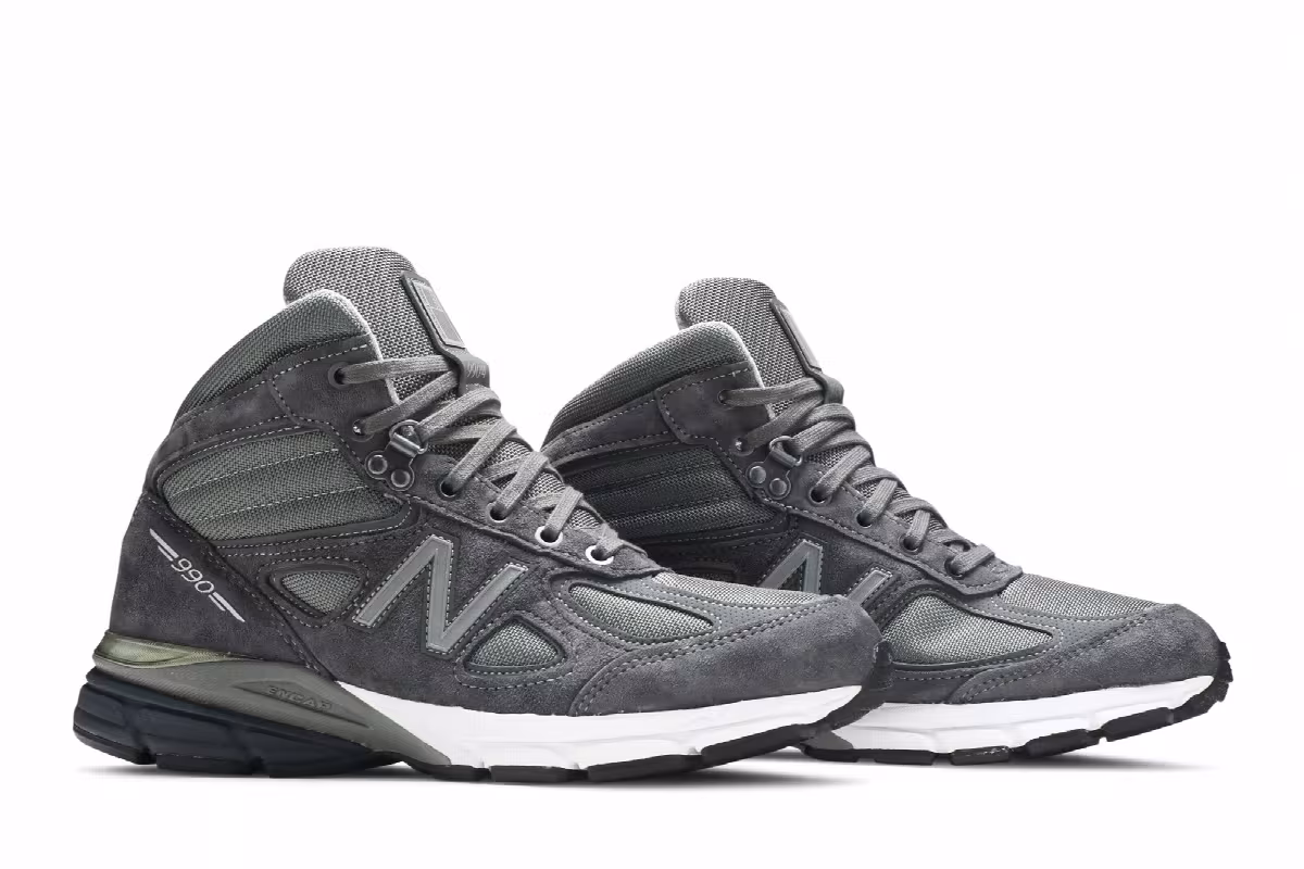 New Balance 990v4 Mid Made in USA Grey, view 9