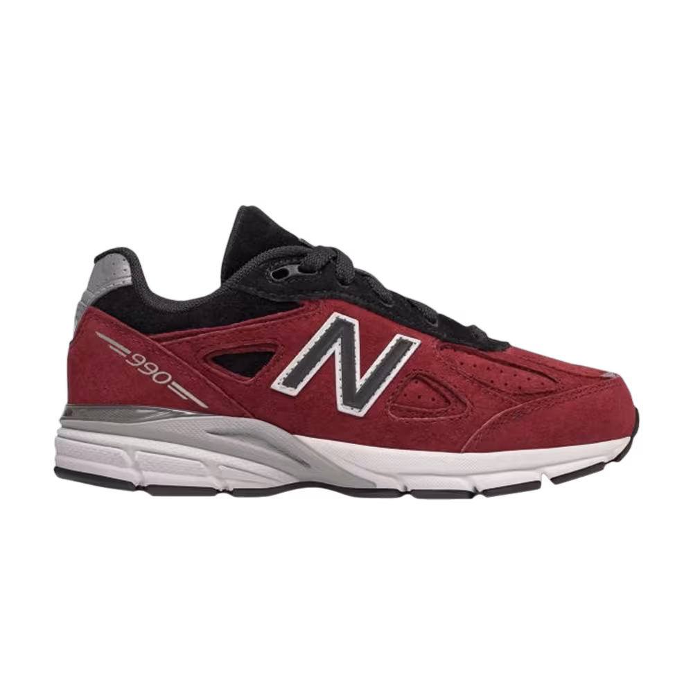 New Balance 990v4 Big Kid Dark Red