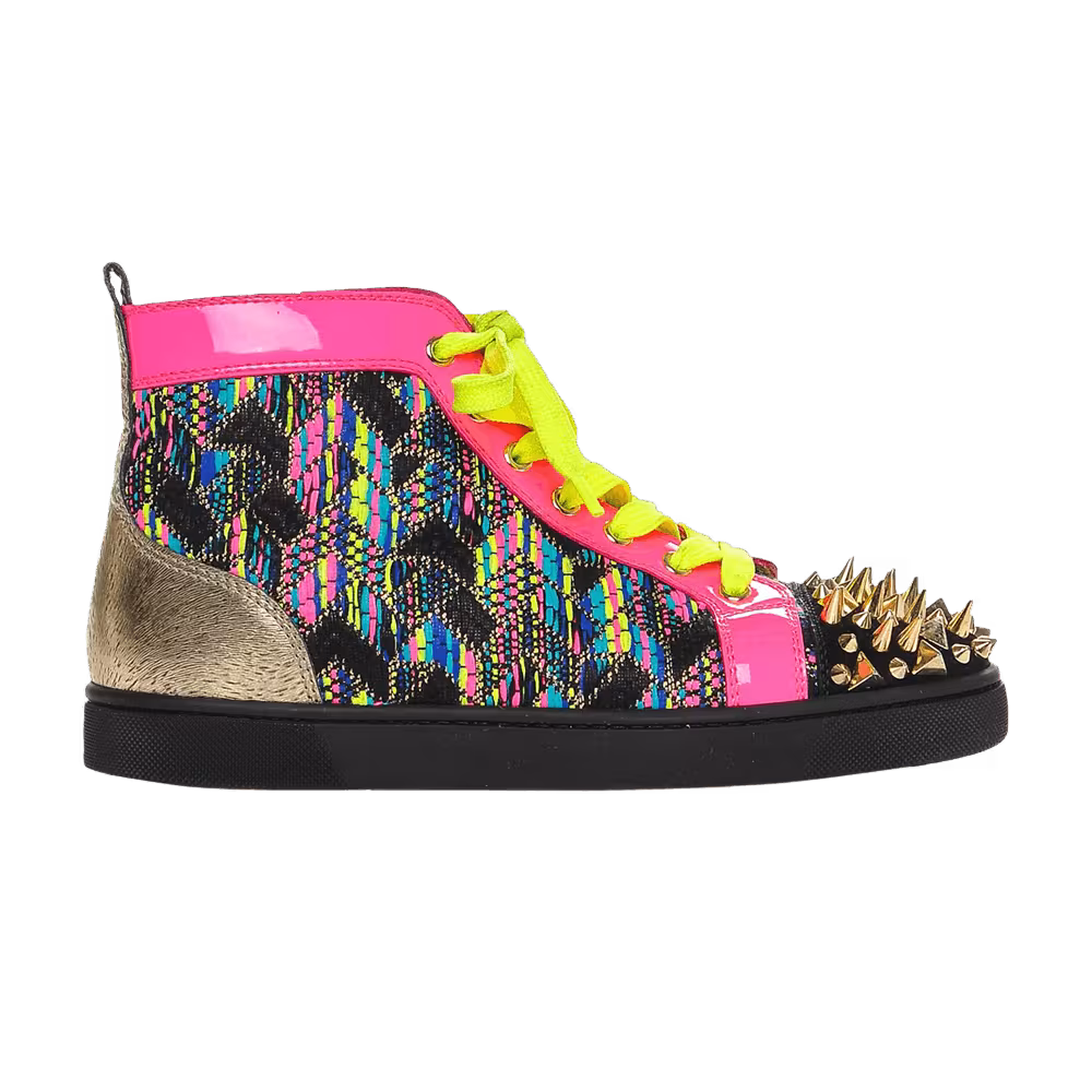 Christian Louboutin Louis Spikes Orlato Flat Multi Metal