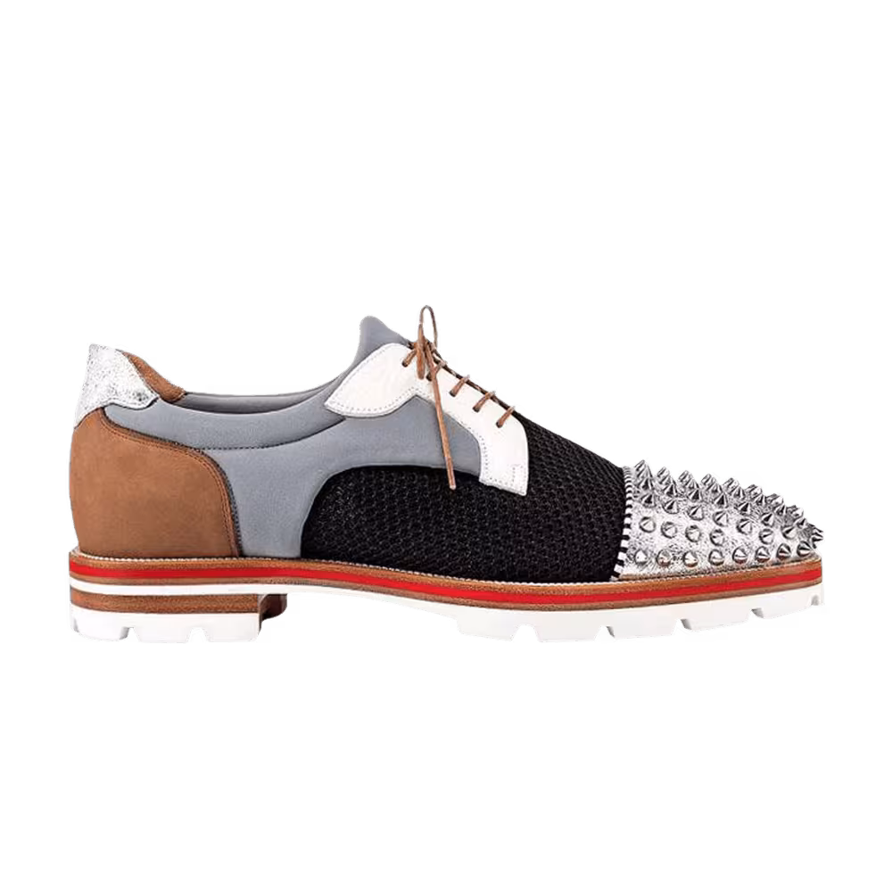 Christian Louboutin Louis Junior Spikes Orlato Flat Multi-Color