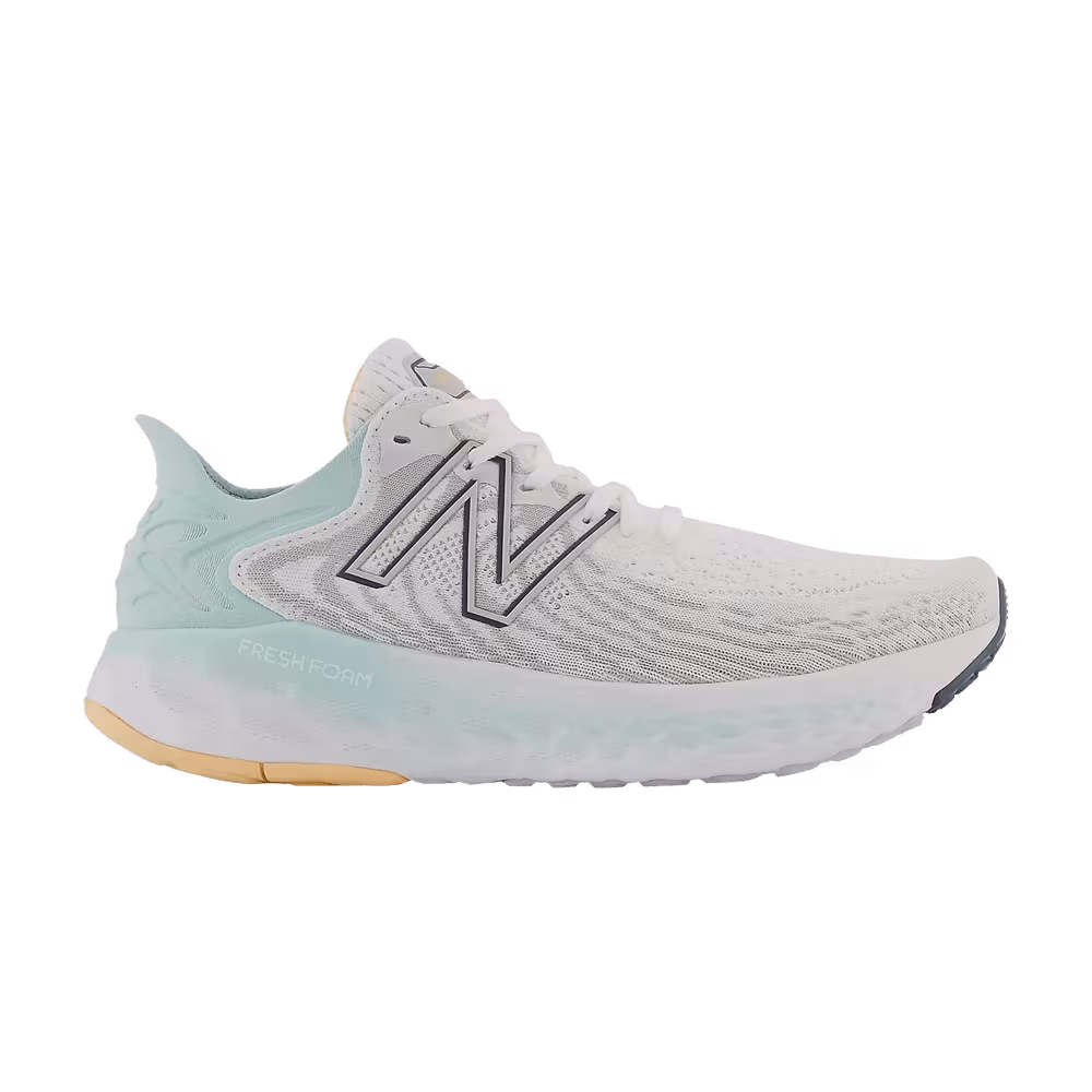 New Balance Women's Fresh Foam 1080v11 Wide White Blue Chill