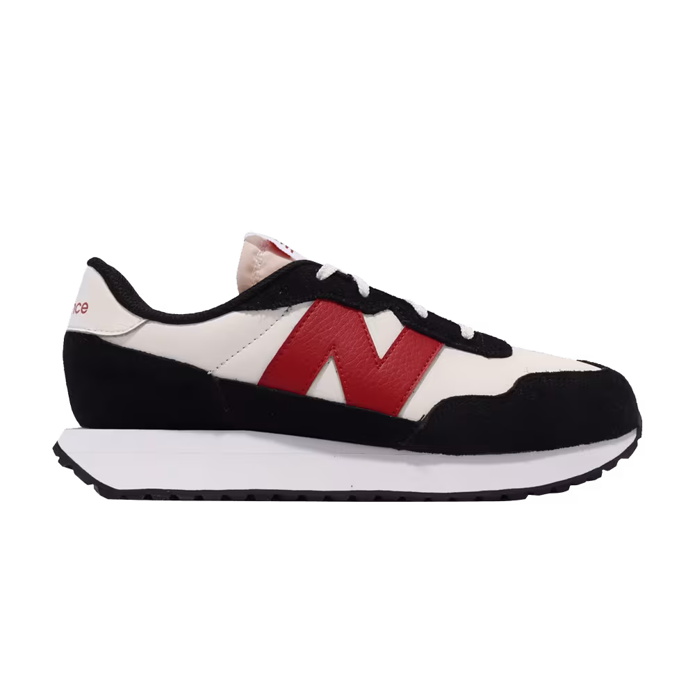 New Balance 237 Kids Wide Black Team Red