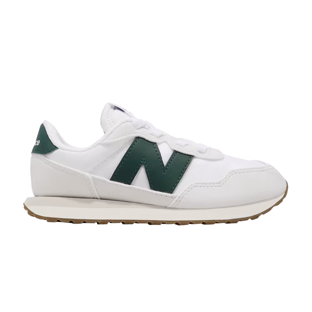 New Balance 237 Bungee Lace Little Kid Wide Nimbus Cloud Nightwatch Green