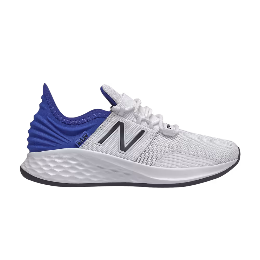 New Balance Fresh Foam Roav Big Kid White Team Royal