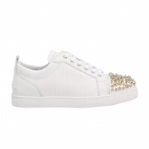 Christian Louboutin Louis Junior Spikes 'White Gold Spikes'