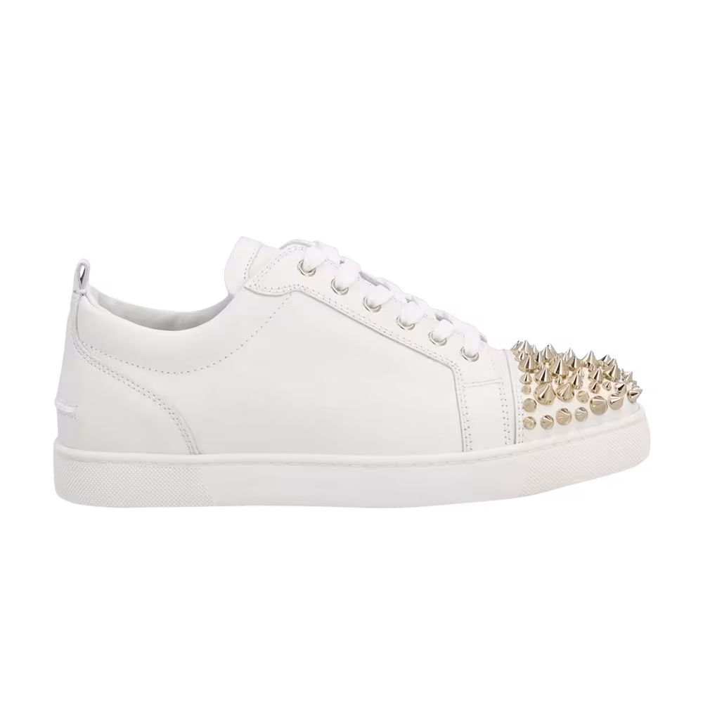 Christian Louboutin Louis Junior Spikes White Gold Spikes