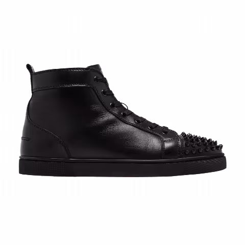 Christian Louboutin Louis Flat Calf Spikes 'Black'