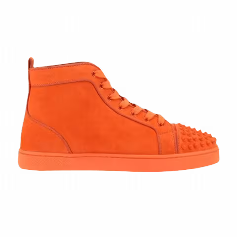 Christian Louboutin Lou Spikes Orlato Flat High 'Orange'