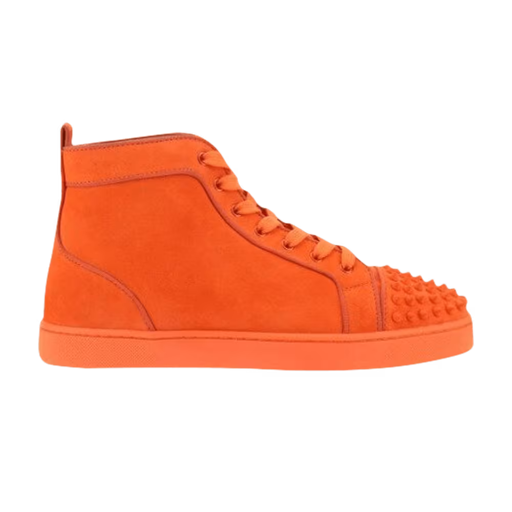 Christian Louboutin Lou Spikes Orlato Flat High Orange