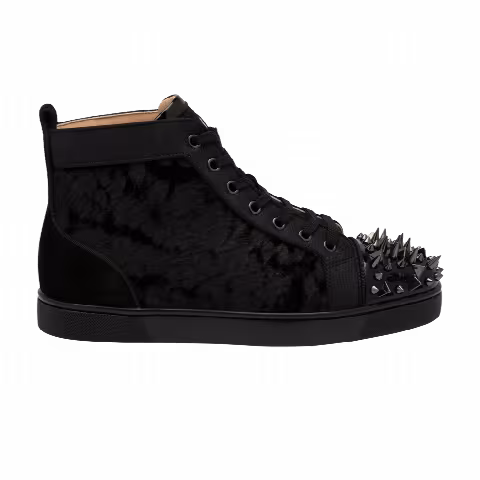Christian Louboutin Louis Orlato Flat Calf Spikes 'Version Black'