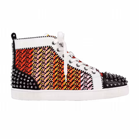 Christian Louboutin Lou Spikes 2 High 'Raffia'