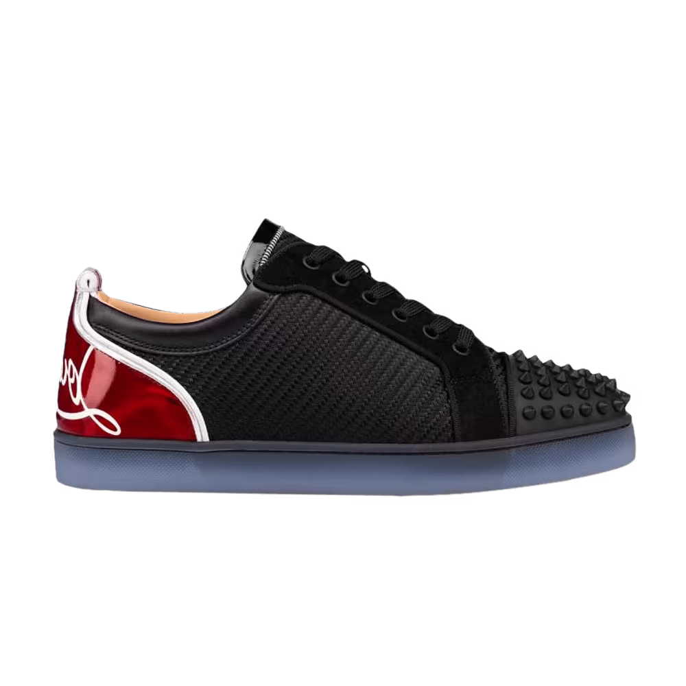 Christian Louboutin Fun Louis Junior Spikes Low Version Black Red