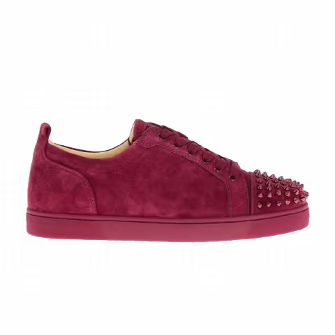 Christian Louboutin Louis Junior Spikes Flat 'Wine'