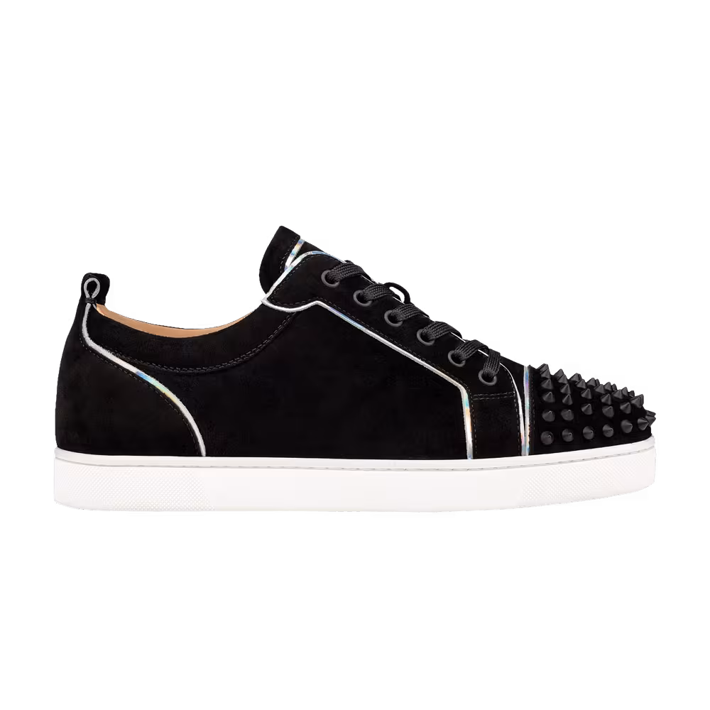 Christian Louboutin Louis Junior Spikes Orlato Flat Black