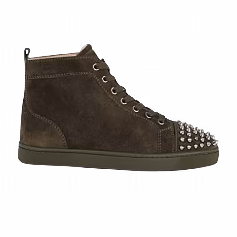 Christian Louboutin Louis Flat Calf Spikes 'Tyrol Gunmetal'