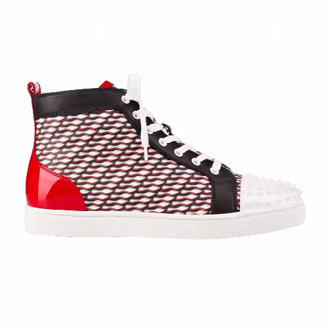 Christian Louboutin Louis Flat Calf Spikes 'Version Black'