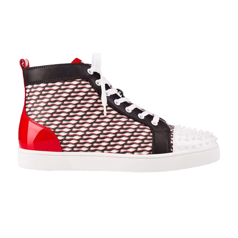 Christian Louboutin Louis Flat Calf Spikes Version Black