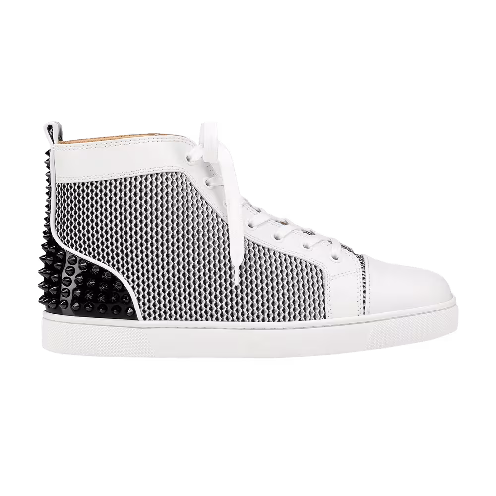 Christian Louboutin Lou Spikes 3 Black White