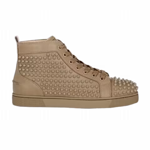 Christian Louboutin Louis Flat Calf Spikes 'Tan'