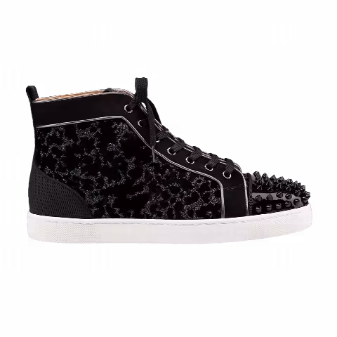 Christian Louboutin Lou Spikes Orlato High 'Black Dark Gun'