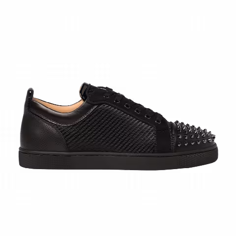 Christian Louboutin Louis Junior Spikes Orlato Flat 'Black'