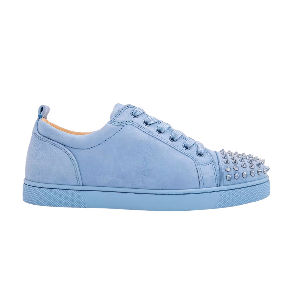 Christian Louboutin Louis Junior Flat Spikes Sky