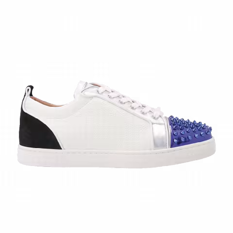 Christian Louboutin Louis Junior Spikes Orlato Flat 'White Blue'